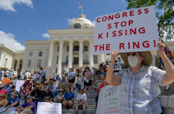 Penampakan Demo Besar di Amerika Serikat Menentang Trump, Diikuti 250.000 Orang