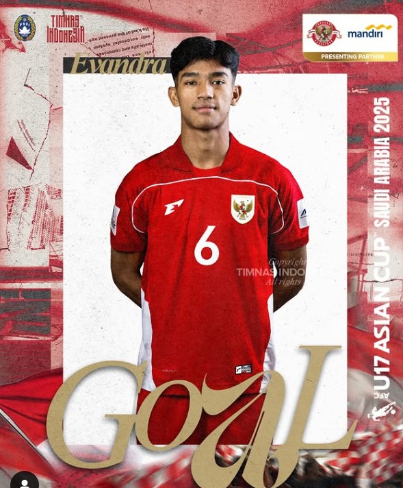 Jejak Pendidikan Evandra Florasta, Pahlawan Timnas U-17 Loloskan Indonesia ke Piala Dunia 2025