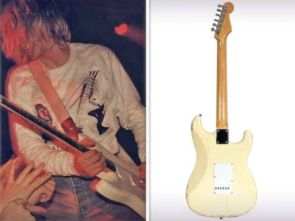 Gitar Rusak Kurt Cobain dari Tur Nirvana 1992 Dilelang Rp480 Juta
