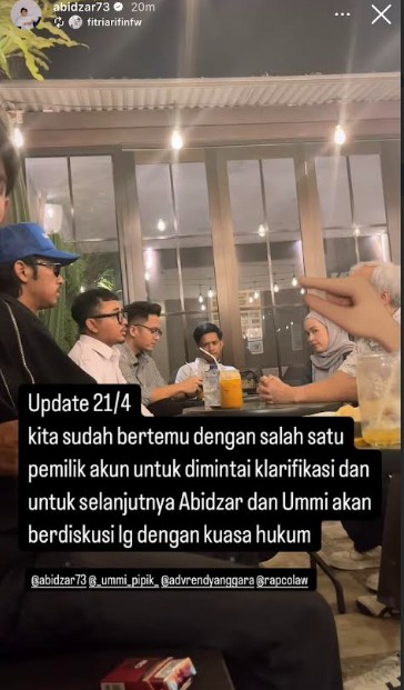 Momen Abidzar Bertemu dengan Netizen Penghina Ummi Pipik, Berakhir Damai?