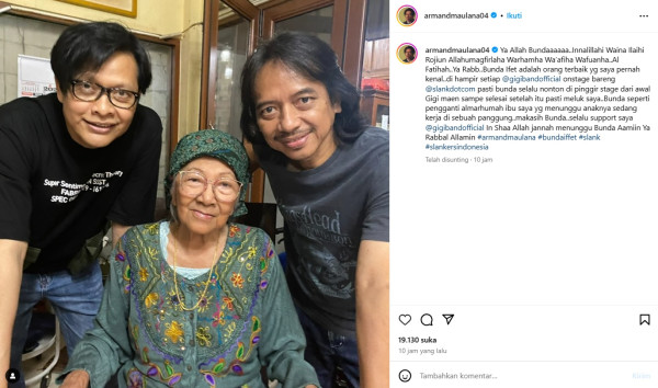 Armand Maulana Kenang Kebaikan Bunda Iffet: seperti Pengganti Ibu Saya