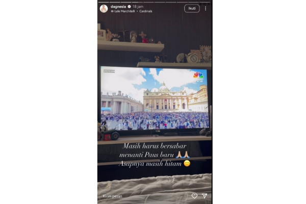 Donna Agnesia-Darius Sinathrya Sambut Terpilihnya Paus Leo XIV, Paus Pertama dari Amerika