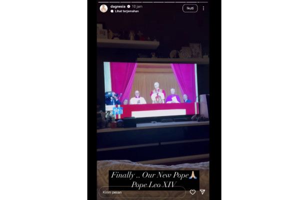 Donna Agnesia-Darius Sinathrya Sambut Terpilihnya Paus Leo XIV, Paus Pertama dari Amerika