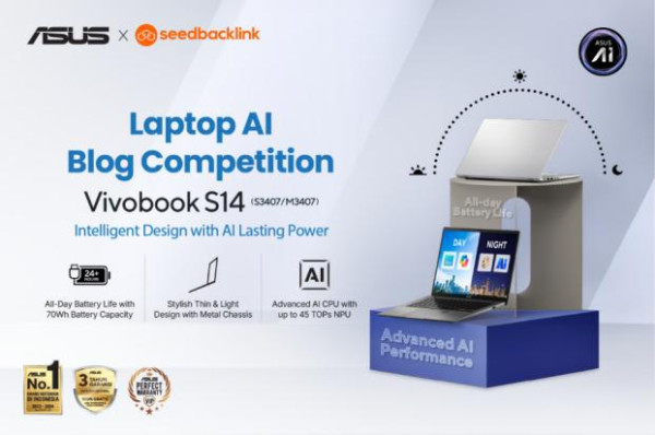 Beredar, ASUS Vivobook S14 Laptop AI Terbaik 2025