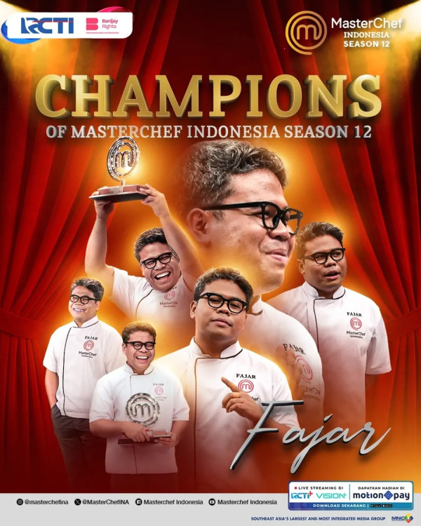 Selamat! Fajar Juara MasterChef Indonesia Season 12
