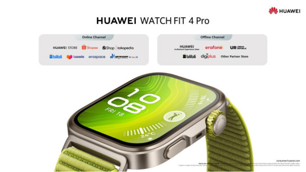 Resmi Hadir! Smartwatch HUAWEI WATCH FIT 4 dan Pro Stylish, Canggih dengan Fitur Ultra Sport dan ECG!