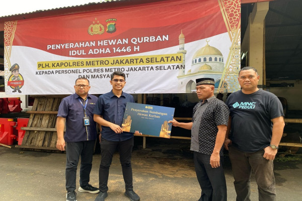 MNC Peduli Serahkan Hewan Kurban kepada Polres Jakarta Pusat, Barat, dan Selatan