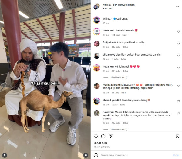 Willie Salim Kurban Unta di Iduladha 2025, Rela Mencari hingga ke Malaysia