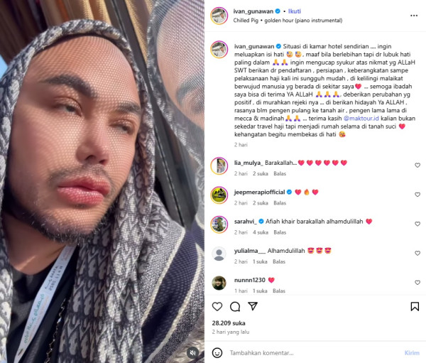 Ivan Gunawan Ungkap Dikelilingi Malaikat Berwujud Manusia selama Haji