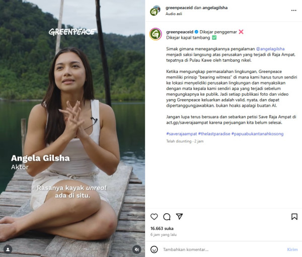 Angela Gilsha Diusir dari Tambang Nikel di Raja Ampat, Sempat Panik dan Ketakutan