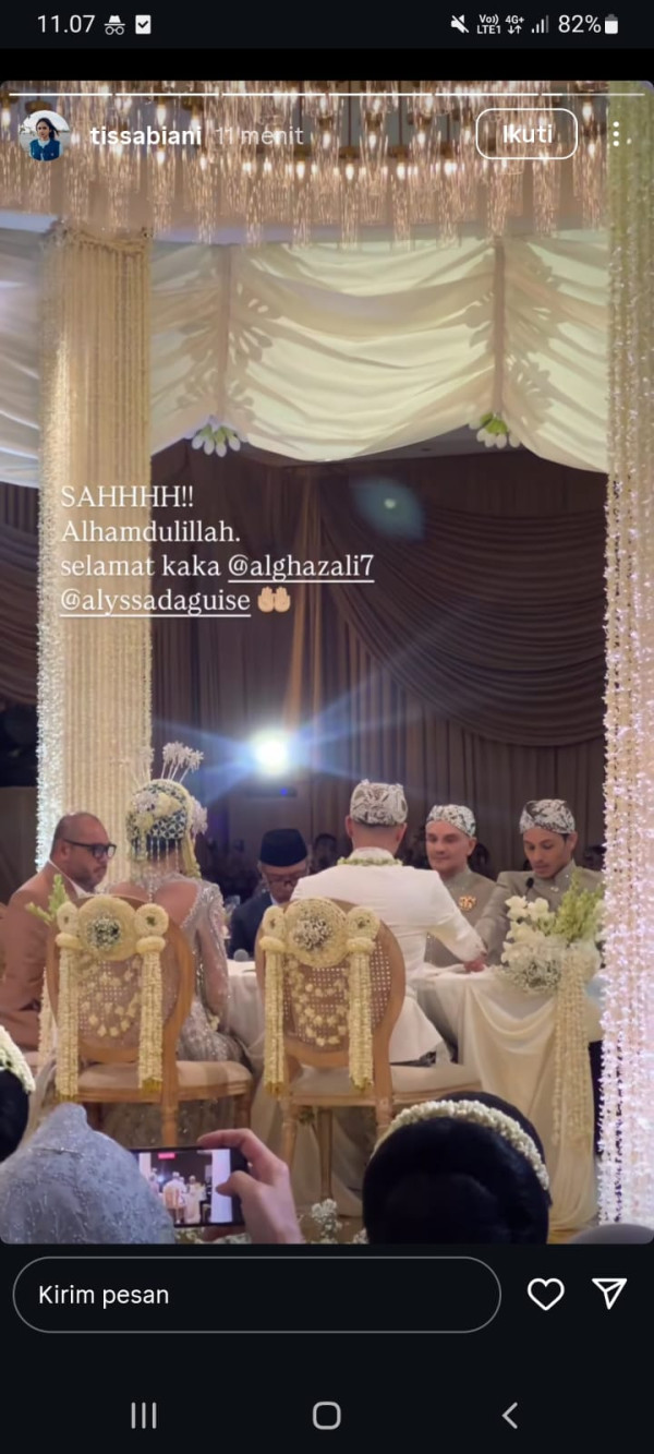 Sah! Al Ghazali dan Alyssa Daguise Resmi Menikah