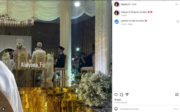 Akad Nikah Al Ghazali dan Alyssa Daguise Usung Adat Sunda