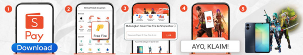 Gaya Baru! Redeem Skin FF Eksklusif dan Menangkan HP Gratis lewat ShopeePay di FFNS 2025 Fall!