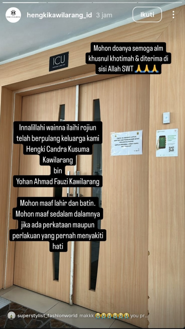Desainer Hengki Kawilarang Meninggal Dunia