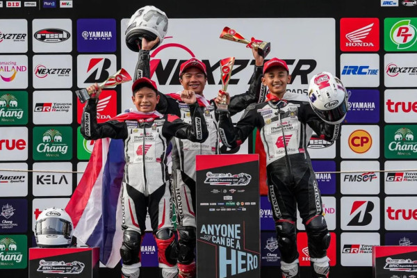 Merah Putih Berkibar di Kancah Internasional! Pembalap AHM Sabet Podium di Thailand dan Italia
