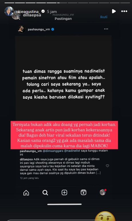 Sebelum Tampar Kiesha Alvaro, Dimas Anggara Dituduh Aniaya Anak di Bawah Umur saat Mabuk