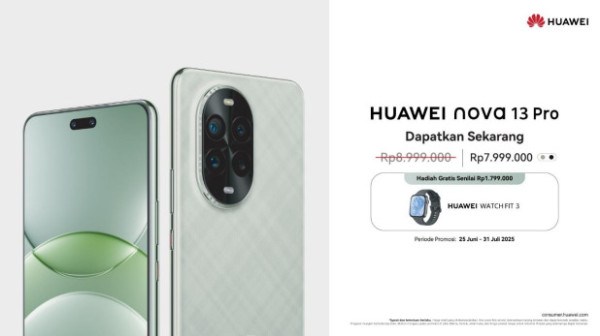 HUAWEI nova 13 Pro: Kamera All-Out dengan Dual Selfie Camera dan Flagship Level Rear Camera, Gaya Anti-Mainstream!