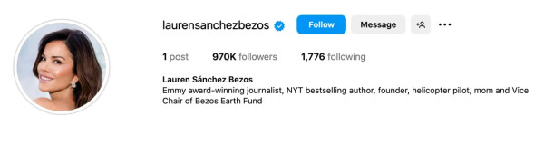 Jadi Istri Jeff Bezos, Lauren Sanchez Ubah Nama dan Hapus Semua Foto Instagram