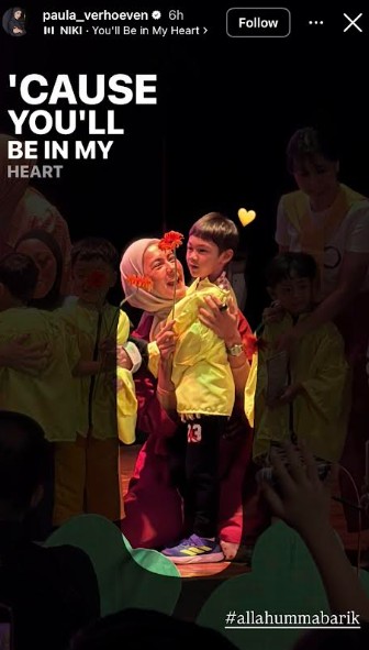 Momen Haru Paula Verhoeven Saat Hadiri Acara Sekolah, Menangis Lihat Lukisan Kiano dan Kenzo