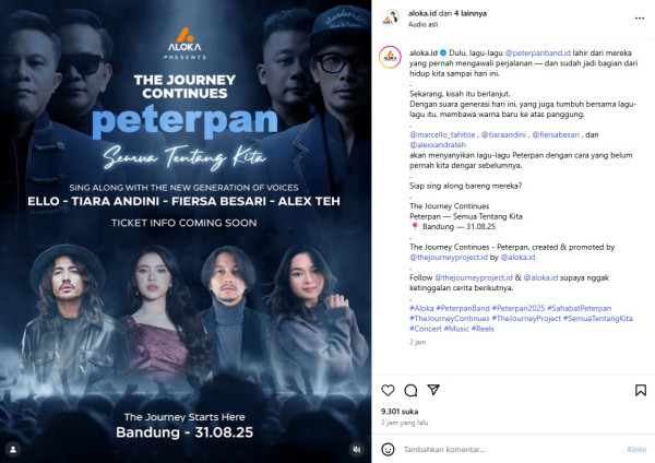 Comeback Peterpan Tanpa Ariel, Ini 4 Nama Penyanyi yang akan Membawakan Lagu-lagunya