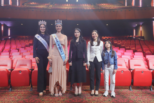 Miss World 2025 Opal Suchata Sambangi iNews Tower Jelang Grand Final Miss Indonesia
