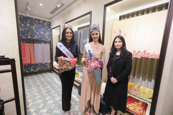 Miss World 2025 Opal Suchata Sambangi iNews Tower Jelang Grand Final Miss Indonesia