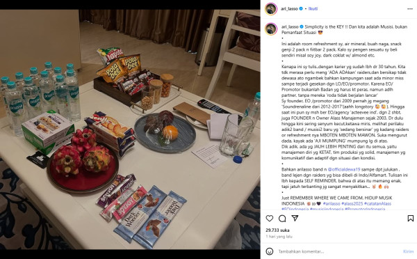 Ari Lasso Sentil Musisi Muda yang Ribet soal Riders: Aji Mumpung!