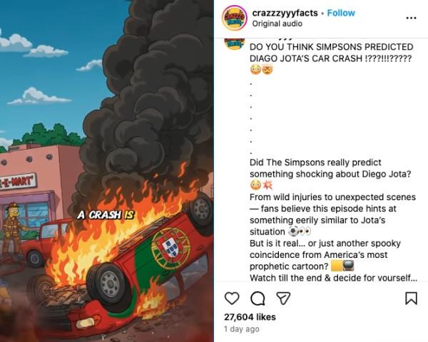 Kematian Diogo Jota Pernah Diprediksi Serial The Simpsons?