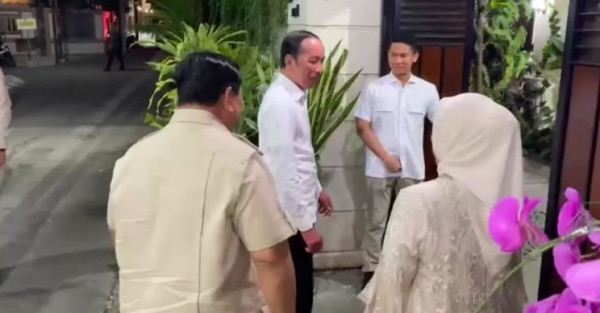 Prabowo ke Rumah Jokowi di Solo sebelum Hadiri Kongres PSI