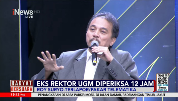 Roy Suryo Sedih Mantan Rektor UGM Sofian Effendi Diperiksa Polisi 12 Jam: Enggak Wajar