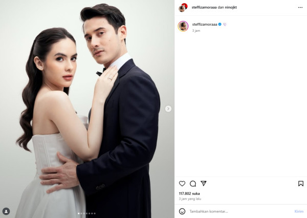 Nino Fernandez dan Steffi Zamora Pamer Foto Pengantin, Menikah?
