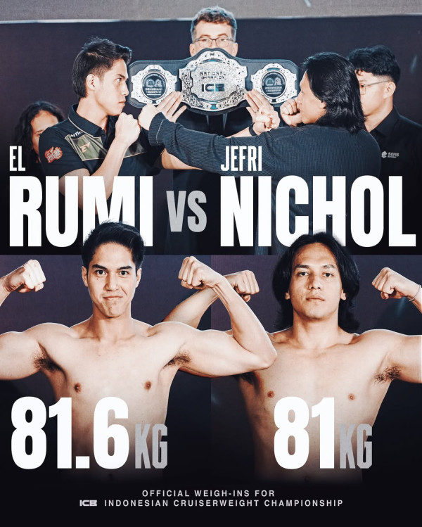 Duel Tinju hanya 38 Detik, El Rumi Menang TKO Atas Jefri Nichol