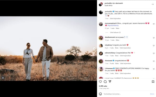 Darma Mangkuluhur Putra Tommy Soeharto Lamar DJ Patricia Schuldtz di Afrika