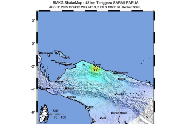 Gempa M6,4 Guncang Sarmi Papua, Ini Analisis BMKG