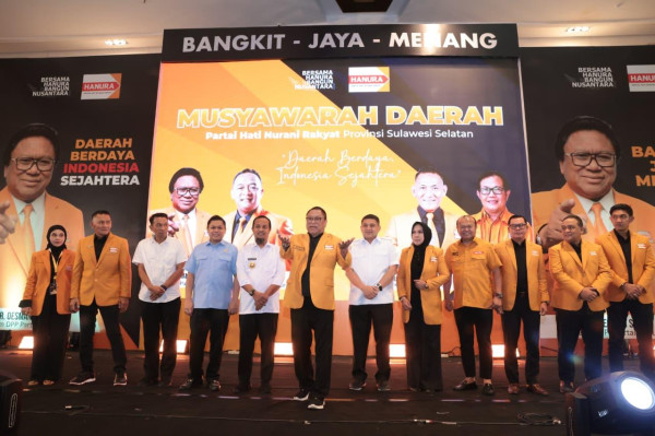 OSO Instruksikan Kader Hanura Sulsel Bersinergi dengan Pemerintah Majukan Daerah