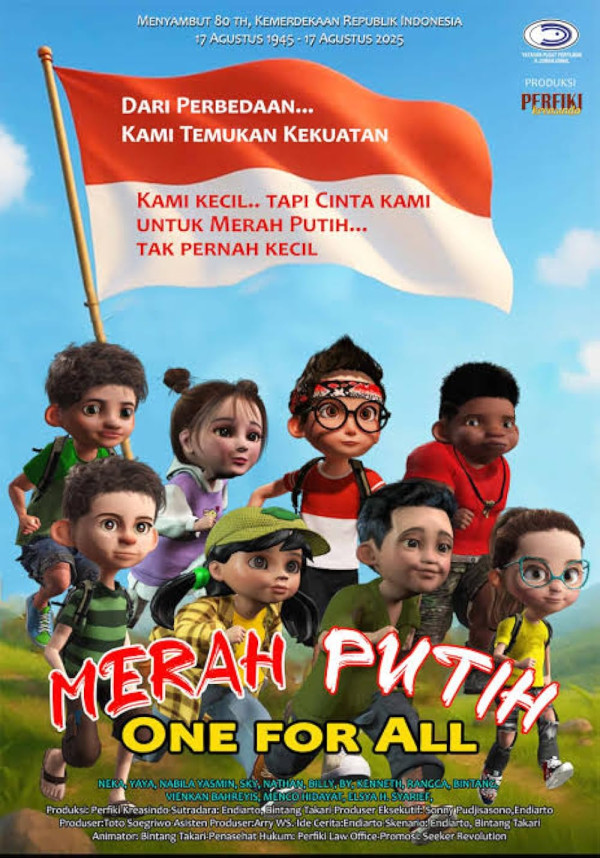 Daftar Lengkap Lokasi dan Jadwal Tayang Film Animasi Merah Putih One For All di Bioskop