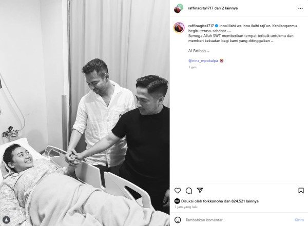 Raffi Ahmad Berduka Mpok Alpa Meninggal Dunia: Kehilanganmu Begitu Terasa