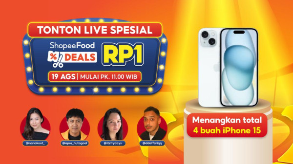 ShopeeFood Deals Hadir Bulan Ini dengan Pilihan Merchant Lebih Beragam: Burger King RP1, Plus Diskon Spesial Menu Kopi hingga Sushi!