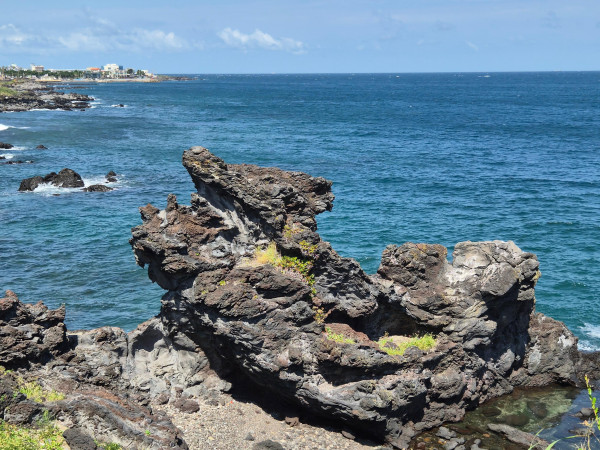 Pesona Dragon Head Rock Jeju, Makin Seru dengan Gemini AI di Samsung Galaxy Z Flip 7
