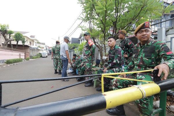 Rumah Sri Mulyani Kini Dijaga Ketat Prajurit TNI