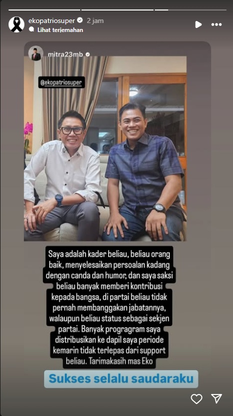 Eko Patrio Tunjukkan Deretan Dukungan usai Dinonaktifkan PAN dari DPR RI