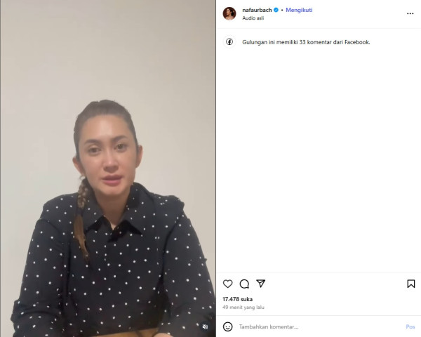 Nafa Urbach Sampaikan Permintaan Maaf Terbuka, Netizen: Takut Digeruduk Warga?
