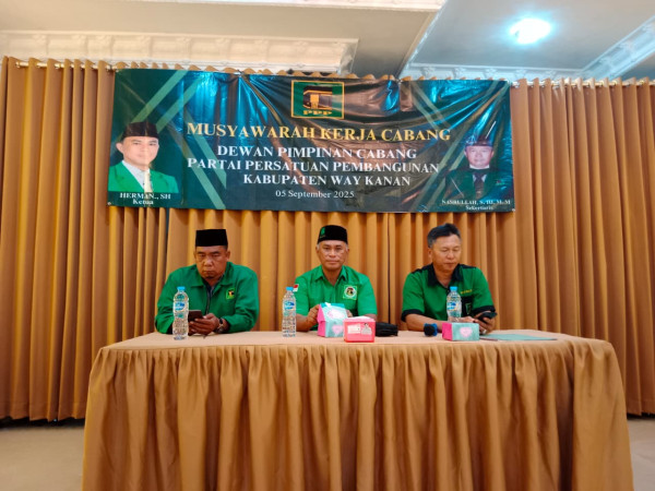 PPP Way Kanan Mantapkan Dukungan untuk Mardiono di Muktamar X