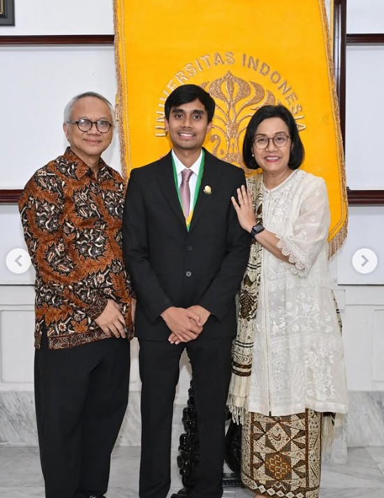 Jejak Pendidikan Adwin Sumartono, Putra Sri Mulyani yang Wisuda Bareng Anak Retno Marsudi di FKUI