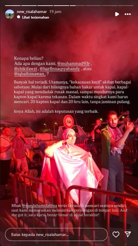 Ini Alasan Wanda Hamidah Jadi Satu-satunya Wakil Indonesia yang Berlayar ke Gaza