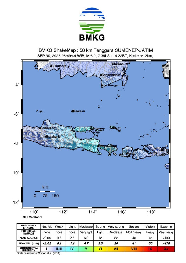 13 Fakta Gempa Merusak di Sumenep, Dipicu Aktivitas Sesar Aktif Dasar Laut
