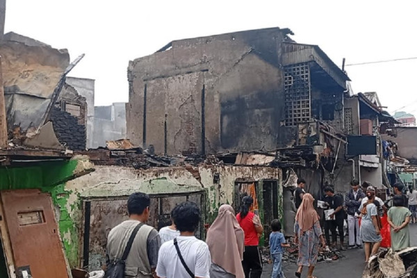 Penampakan Puing-puing180 Rumah di Taman Sari Jakarta Barat Akibat Kebakaran