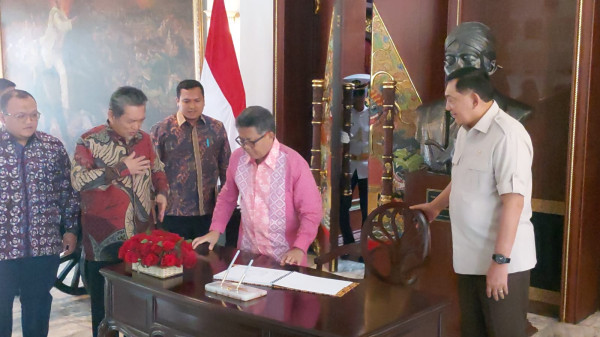 Giliran Petinggi PKS Temui Menhan Sjafrie di Kemhan