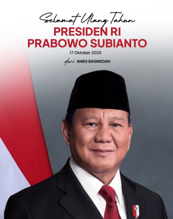 Doa Anies Baswedan untuk Prabowo yang Ulang Tahun ke-74 Hari Ini