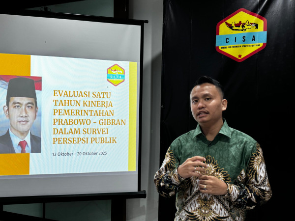 Survei CISA: 74,8 Persen Publik Puas dengan Kinerja Wapres Gibran
